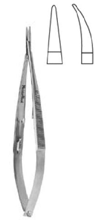 Miltex Needle Holder 5-1/2 Inch Curved Jaw - H18-1832