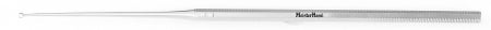 MeisterHand - Ear Curette Buck 6-1/2 Inch Length Single-ended Handle Size 00 Tip Straight Fenestrated Round Tip - MH19-280