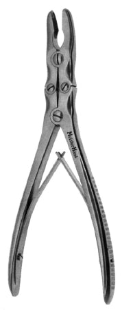 Miltex MeisterHand Rongeur Ruskin Straight Double Action, Double Spring Pliers Handle 5 mm Bite, 7-1/4 Inch L - H19-850