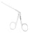 Miltex MeisterHand Micro Ear Forceps 3-1/4 Inch Surgical Grade Stainless Steel (German) NonSterile NonLocking Finger Ring Handle Straight Oval Alligator Cups - H19-2110