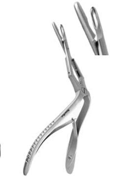 MeisterHand - Septum Forceps Jansen-Middleton 7-1/2 Inch Length Surgical Grade German Stainless Steel NonSterile NonLocking Plier Handle with Spring Straight Spoon Shaped Cups - MH20-554