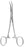 MeisterHand - Hemostatic Forceps Dandy 5-1/2 Inch Length Surgical Grade German Stainless Steel NonSterile Ratchet Lock Finger Ring Handle Curved Sideways Serrated Tips - MH7-102