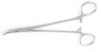 Miltex MeisterHand Hemostatic Forceps Adson 7-1/4 Inch Surgical Grade Stainless Steel (German) NonSterile Ratchet Lock Finger Ring Handle Curved Serrated Tips - H7-242