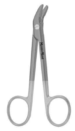 Miltex MeisterHand Wire Cutting Scissors 4-3/4 Inch Length Surgical Grade Stainless Steel / Tungsten Carbide NonSterile Angled - H9-124TC