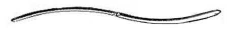 Miltex MeisterHand Uterine Dilator Hegar 7-1/2 Inch Stainless Steel Non-Sterile - H30-555-34
