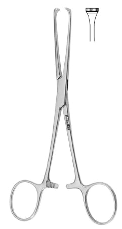 MeisterHand - Tissue Grasping Forceps Boys-Allis 6 Inch Length Surgical Grade German Stainless Steel NonSterile Ratchet Lock Finger Ring Handle Straight 5 X 6 Teeth - MH16-31