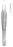 MeisterHand - Micro Tissue Forceps Adson 4-3/4 Inch Length Surgical Grade German Stainless Steel NonSterile NonLocking Thumb Handle Straight 1 X 2 Teeth - MH17-2500