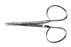 Miltex MeisterHand Mini Iris Scissors 3-3/4 Inch Length Surgical Grade Stainless Steel NonSterile Ribbon Style Finger Ring Handle Curved Sharp/Sharp - H18-1418