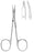 MeisterHand - Tenotomy Scissors Stevens 4-1/2 Inch Length Surgical Grade Stainless Steel NonSterile Finger Ring Handle Curved Blunt Tip / Blunt Tip - MH18-1476