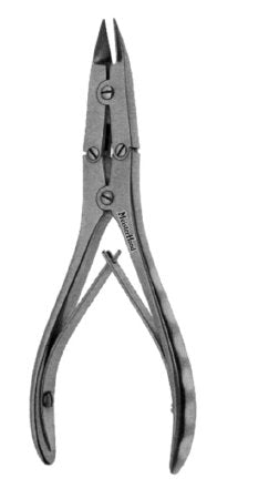 MeisterHand - Bone Splitting Forceps Ruskin-Kleinert-Kutz 6 Inch Length Surgical Grade German Stainless Steel NonSterile NonLocking Plier Handle with Spring Curved - MH21-627