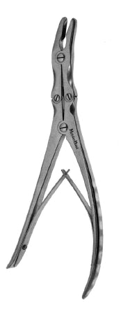 Miltex MeisterHand Rongeur Leksell Standard Curved Double Spring Pliers Handle 3 mm Bite, 9-1/2 Inch L - H25-510