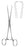 Miltex MeisterHand Uterine Tenaculum Forceps Barrett 7-1/4 Inch Surgical Grade Stainless Steel (German) NonSterile Ratchet Lock Finger Ring Handle Straight 1 X 1 Prongs - H30-985