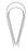 Miltex MeisterHand Uterine Curette Sims 11 Inch Length Single-ended Hollow Handle with Grooves Size 00 Tip Sharp Teardrop Loop Tip - H30-1205-0