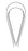 MeisterHand - Uterine Curette Sims 11 Inch Length Hollow Handle with Grooves Size 00 Tip Sharp Teardrop Loop Tip - MH30-1205-0