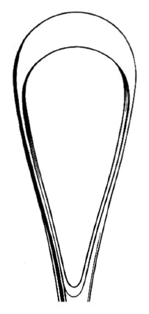 Miltex MeisterHand Uterine Curette Sims 11 Inch Length Single-ended Hollow Handle with Grooves Size 6 Tip Sharp Teardrop Loop Tip - H30-1205-6