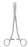 MeisterHand - Hysterectomy Forceps Heaney-Ballentine 8-1/2 Inch Length Surgical Grade German Stainless Steel NonSterile Ratchet Lock Finger Ring Handle Curved Longitudinally Serrated Tips with Single Tooth - MH30-1716