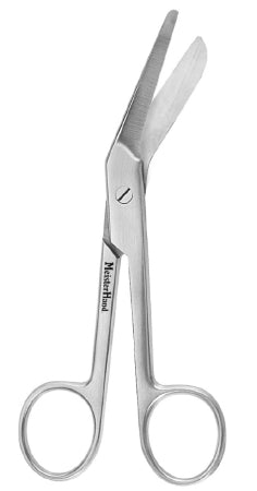 Miltex MeisterHand Episiotomy Scissors Braun 5-1/2 Inch Length Surgical Grade Stainless Steel NonSterile Finger Ring Handle Side Angled Blunt/Blunt - H30-2190