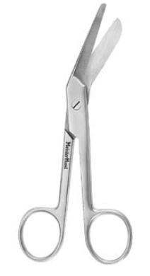 Miltex MeisterHand Episiotomy Scissors Braun 8-1/2 Inch Length Surgical Grade Stainless Steel NonSterile Finger Ring Handle Side Angled Blunt/Blunt - H30-2195