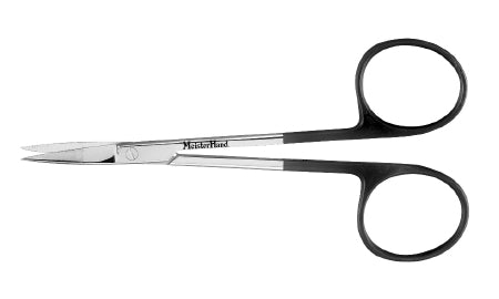 Miltex MeisterHand SuperCut Iris Scissors 4-1/2 Inch Length Surgical Grade Stainless Steel NonSterile Finger Ring Handle Straight Sharp/Sharp - H5-SC-304