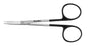 Miltex MeisterHand SuperCut Iris Scissors 4-1/2 Inch Length Surgical Grade Stainless Steel NonSterile Finger Ring Handle Curved Sharp/Sharp - H5-SC-306
