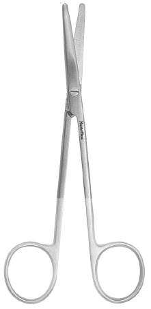 MeisterHand - Dissecting Scissors Metzenbaum 5-1/2 Inch Length Surgical Grade Stainless Steel / Tungsten Carbide NonSterile Finger Ring Handle Straight Blunt Tip / Blunt Tip - MH5-179TC