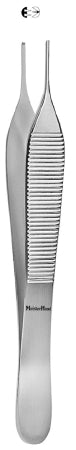 Miltex MeisterHand Tissue Forceps Adson 4-3/4 Inch Surgical Grade Stainless Steel (German) NonSterile NonLocking Thumb Handle Straight Delicate 2 X 3 Teeth - H6-122
