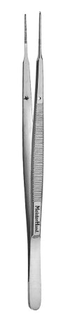 MeisterHand - Dressing Forceps Gerald 7 Inch Surgical Grade German Stainless Steel NonSterile NonLocking Thumb Handle Straight Serrated Tips - MH6-180