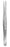MeisterHand - Tissue Forceps 8 Inch Length Surgical Grade German Stainless Steel NonSterile NonLocking Thumb Handle Straight 1 X 2 Teeth - MH6-48