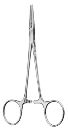 MeisterHand - Hemostatic Forceps Baby Crile 5-1/2 Inch Length Surgical Grade German Stainless Steel NonSterile Ratchet Lock Finger Ring Handle Straight Extra Delicate Serrated Tips - MH7-50