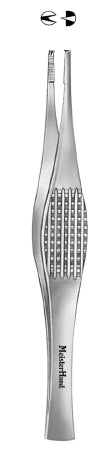 Aesculap Titanium - Tissue Forceps Adson 4-3/4 Inch Length Surgical Grade Stainless Steel NonSterile NonLocking Thumb Handle Straight Dissecting, 1 X 2 Teeth - BD516T