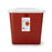 Sharps-A-Gator - Sharps Container 10-1/4 H X 7 D X 10-1/2 W Inch 2 Gallon Red Base / Translucent Lid Vertical Entry Sliding Lid - 31142222