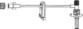 Advanced Medical Systems Extension Set 4 Inch Tubing 1 Port 0.23 mL Priming Volume DEHP-Free - AMS-441