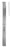 Miltex MeisterHand Osteotome Lambotte 19 mm Straight Blade OR Grade Stainless Steel NonSterile 9 Inch Length - H27-492