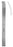 Miltex MeisterHand Osteotome Lambotte 6 mm Curved Blade OR Grade Stainless Steel NonSterile 9 Inch Length - H27-499