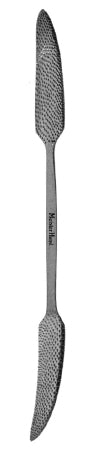 Miltex MeisterHand Bone Rasp Putti 10-1/2 Inch Stainless Steel Reusable Curved Thin Long Triangular Shaped Blades with Rounded Tips - H27-700