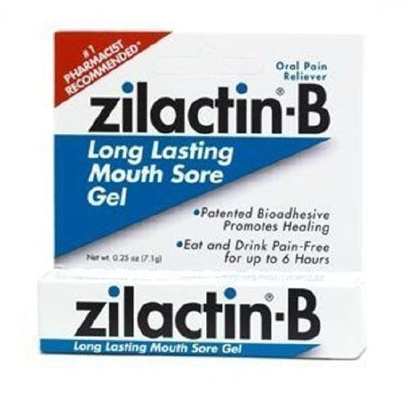 Blairex Labs Zilactin-B Oral Pain Relief Oral Gel 0.25 oz. Tube - 50486055032