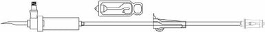 ICU Medical Administration Set 20 Drops / mL Drip Rate 30 Inch Tubing - B3218