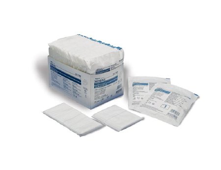 Cardinal Dermacea Abdominal Pad NonWoven Fluff 7-1/2 X 8 Inch Rectangle Sterile - 7197D