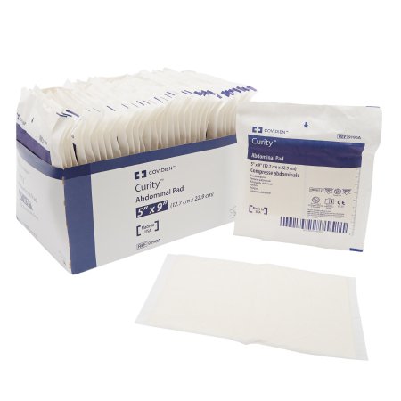 Curity - Abdominal Pad Nonwoven Fluff 5 X 9 Inch Rectangle Sterile - 9190A