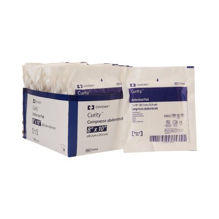 Curity - Abdominal Pad Nonwoven Fluff 8 X 10 Inch Rectangle Sterile - 9194A
