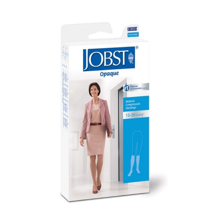 JOBST Opaque - Compression Stocking Knee High Large Natural Closed Toe - 115214