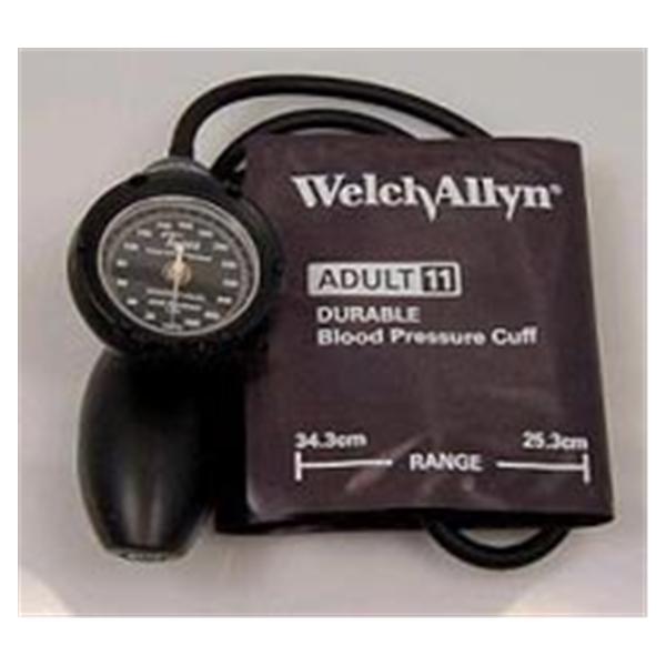 Welch-Allyn Sphygmomanometer Aneroid Durashock Platinum Series Kit 11 Adlt Arm Black/Gray Ea - DS58-11CB