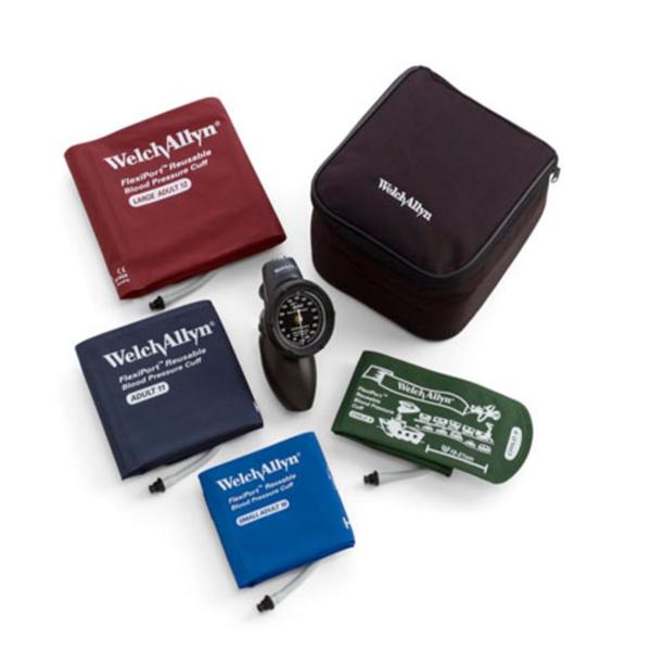 Welch-Allyn Sphygmomanometer Aneroid Durashock Platinum Series Kt Sz 9-12 Chld/Adlt Black Ea - DS58-MC