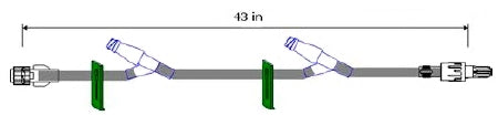 ICU Medical - Extension Set 43 Inch Tubing DEHP-Free - B9408