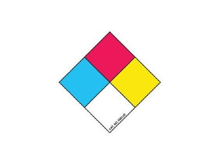 Shamrock Scientific Pre-Printed Label Warning Label Without Legend Black / Blue / Red / Yellow / White 1 X 1 Inch - SBH-32