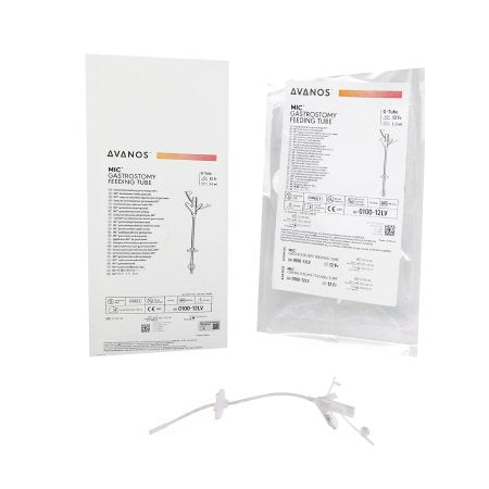 MIC - Gastrostomy Feeding Tube 12 Fr. Silicone Sterile - 0100-12LV