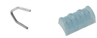 SLS Classic - Adhesive Cartridge Style Ligating Clip Titanium Medium Blue Cartridge 6 Clips - B2180-1