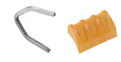Aesculap SLS Classic Adhesive Cartridge Style Ligating Clip Titanium Medium / Large Green Cartridge 6 Clips - V3120-1