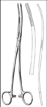 BR Surgical BR Surgical Dressing Forceps Bozeman 10-1/2 Inch Floor Grade Stainless Steel Double Curved - FG16-23126