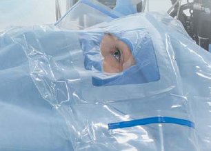 Microtek Medical EENT Drape Ear Eye Drape 46 W X 46 L cm - 890079
